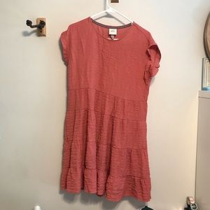 knox rose flowy coral dress